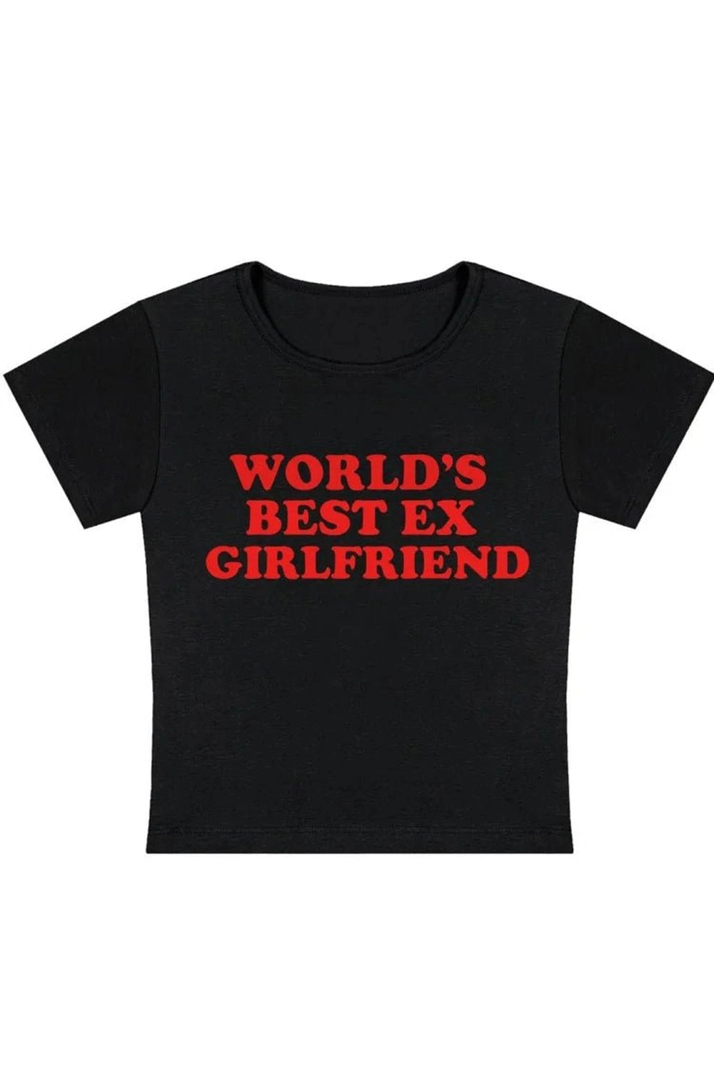 Aesthetic World's Best Ex Girlfriend Slogan Top black Shoptery