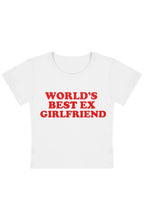Aesthetic World's Best Ex Girlfriend Slogan Top Beige Shoptery