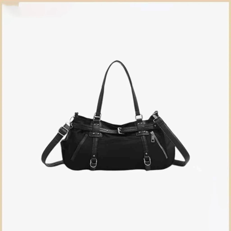 Y2K Baddie Belted Handbag black (30cm<Max Length<50cm) Shoptery