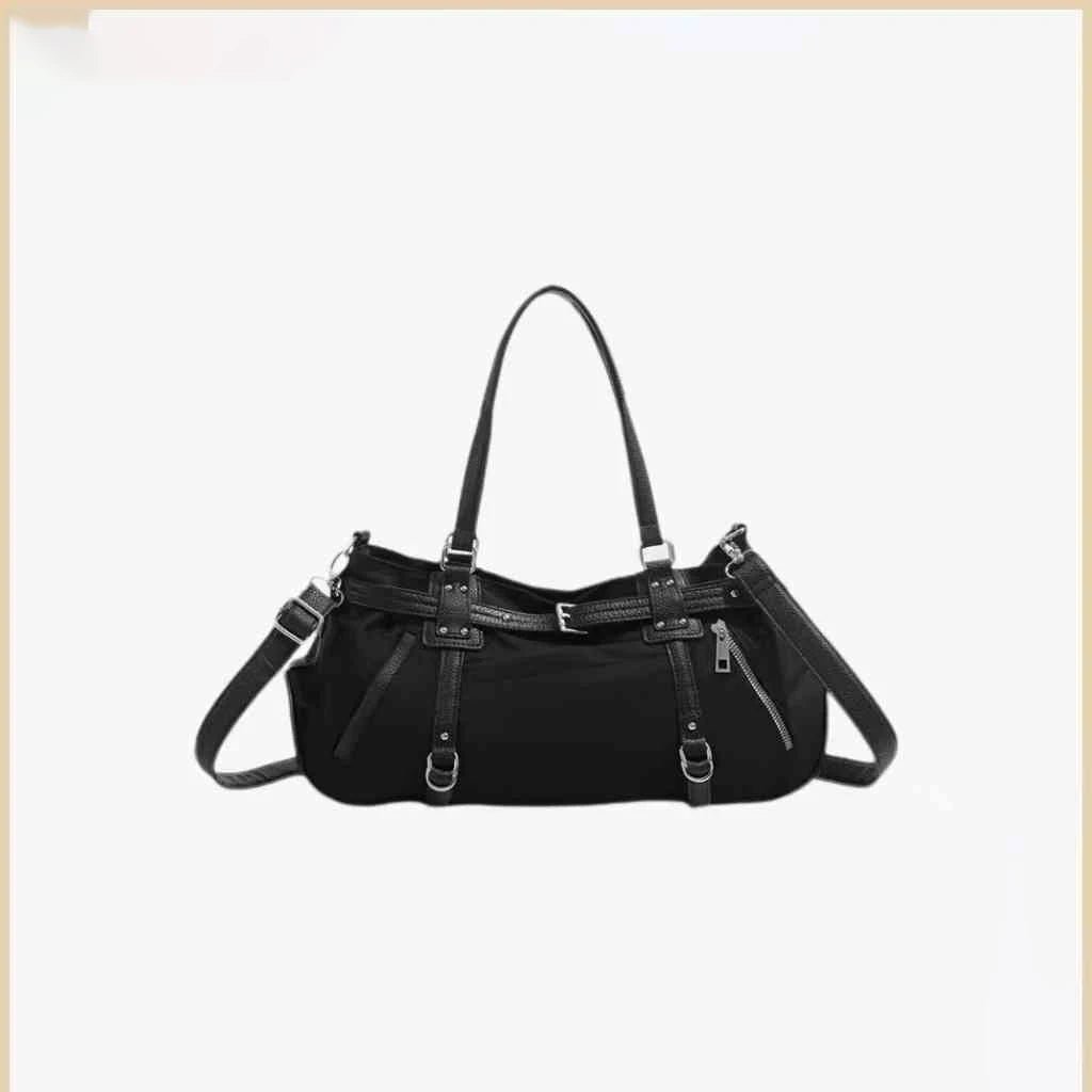 Y2K Baddie Belted Handbag black (30cm<Max Length<50cm) Shoptery