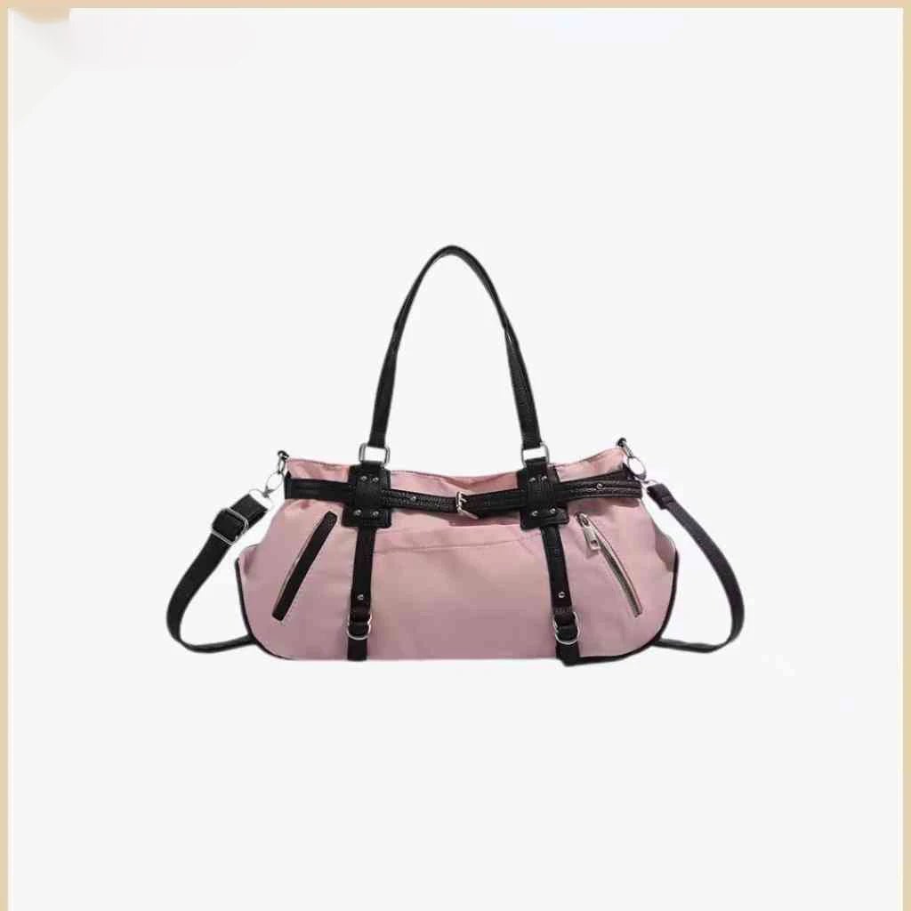 Y2K Baddie Belted Handbag Pink (30cm<Max Length<50cm) Shoptery