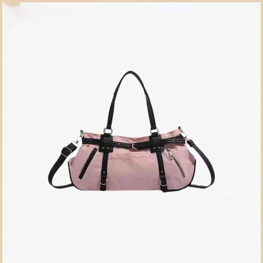 Y2K Baddie Belted Handbag Pink (30cm<Max Length<50cm) Shoptery
