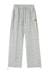 Coquette Floral Sweatpants Grey Shoptery