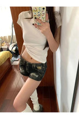 Y2K Jean Mini Shorts Shoptery
