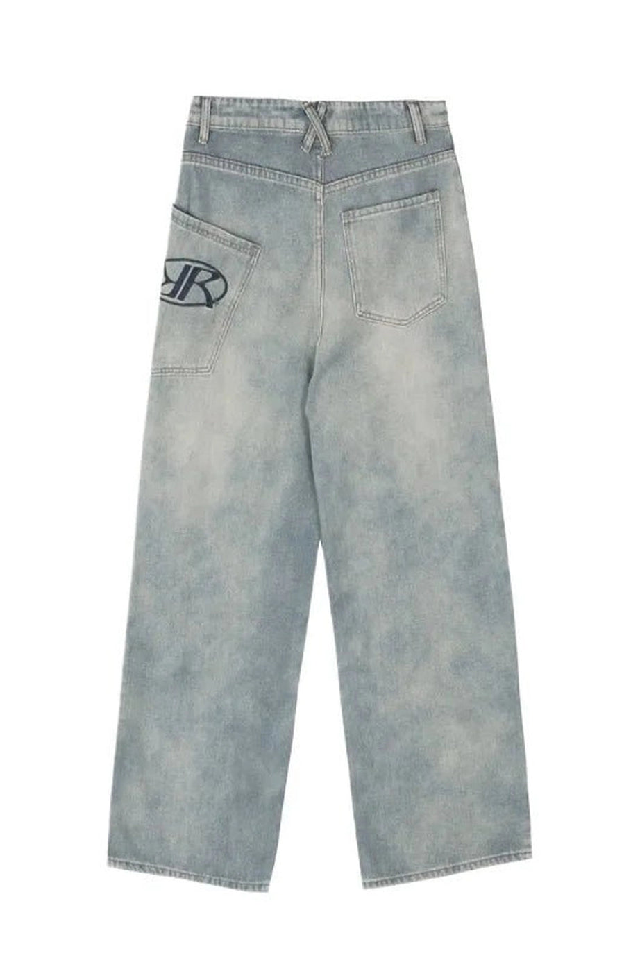 Y2K Loose Fit Logo Jeans - Jeans