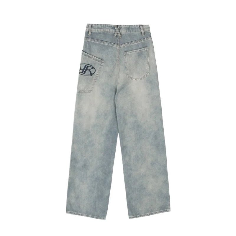 Y2K Loose Fit Logo Jeans - Jeans