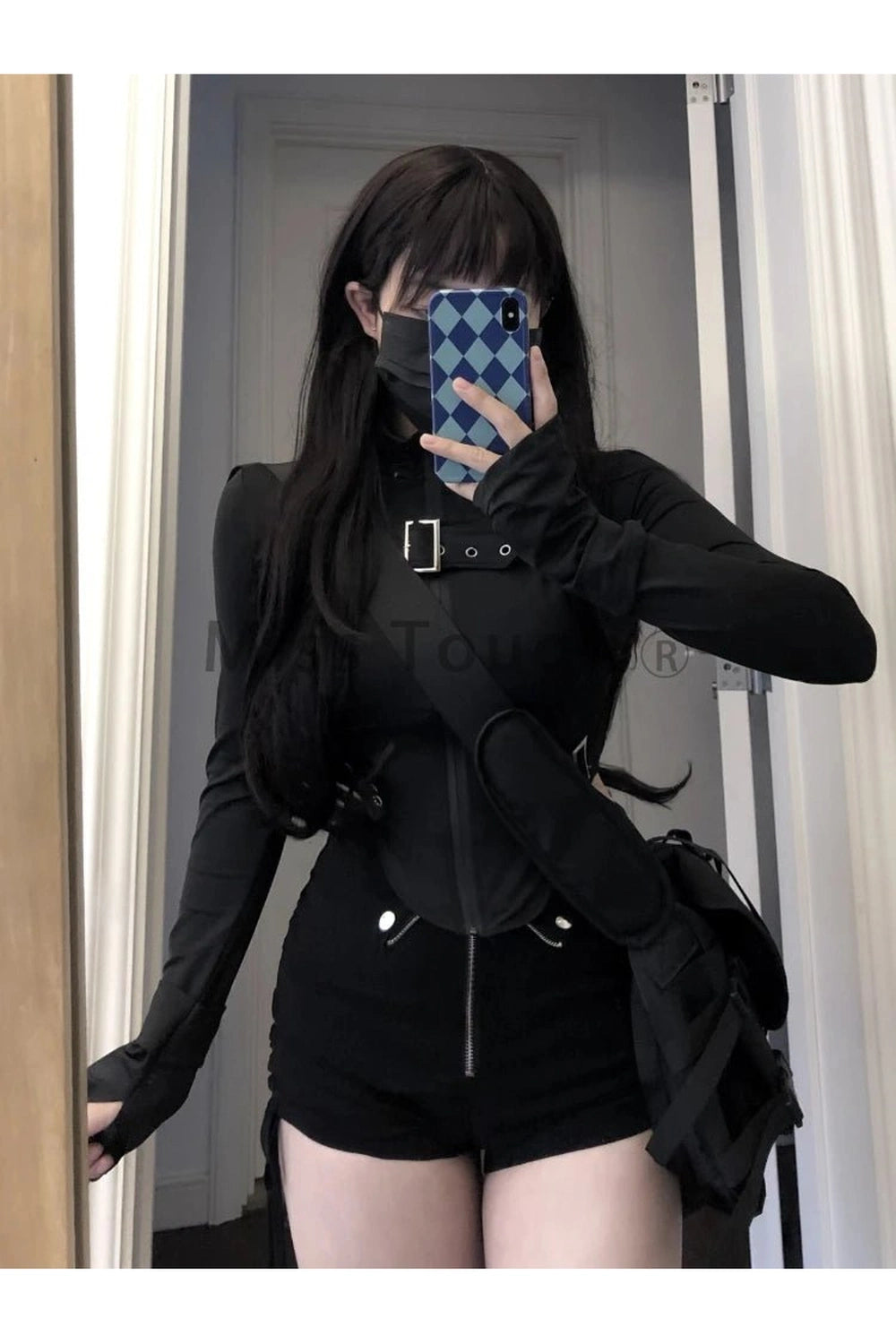 Y2K Gothic Two-Piece Set Shoptery