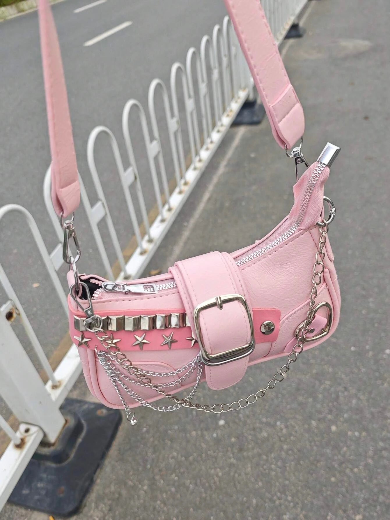 Y2K Star Studded Shoulder Bag Shoptery