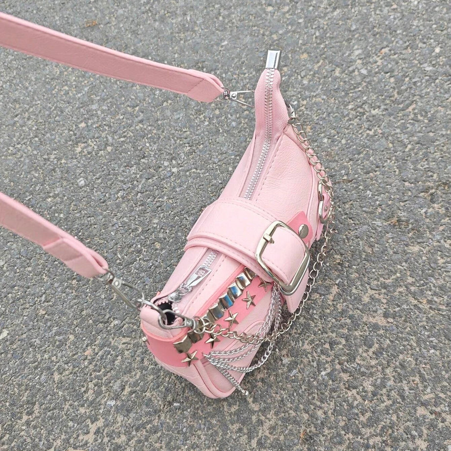 Y2K Star Studded Shoulder Bag Shoptery