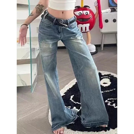 Y2k Vintage Flared Jeans - Jeans