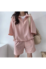 Pastel Cute Zipper Tracksuit Outfit Set Shoptery