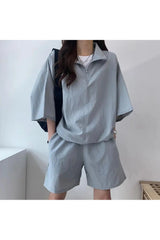 Pastel Cute Zipper Tracksuit Outfit Set Shoptery