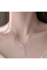 Aesthetic Zircon Butterfly Necklace Shoptery