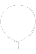 Necklace – Aesthetic Zircon – Curated Look – Boho Jewelry platinum 40cm Shoptery
