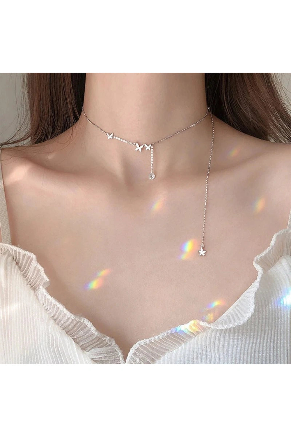 Necklace – Aesthetic Zircon – Curated Look – Boho Jewelry Shoptery