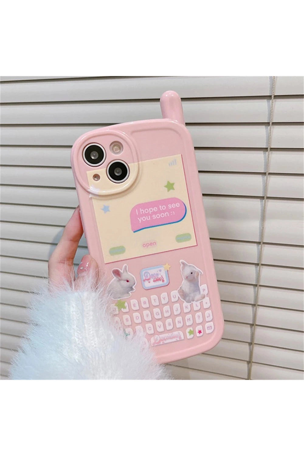 Kawaii 3D Rabbit Korean iPhone Case Shoptery