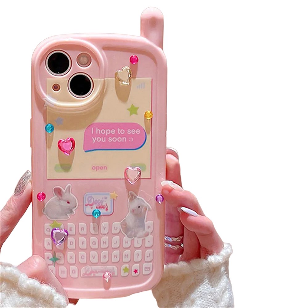 3D Rabbit Korean iPhone Case -