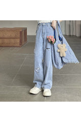 Fall 90s Aesthetic Tumblr Jeans Blue Shoptery