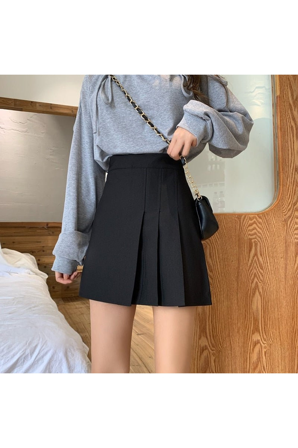 90s Spring Pleated Mini Skirt - Skirts