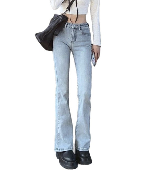 90s Style Flare Jeans - Jeans