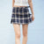 Belted Plaid Pleated Skirt