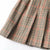 Belted Plaid Pleated Skirt