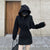 Black Hooded Mini Dress