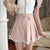 Kawaii Pink Pleated Skirt