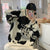 Korean Aesthetic Cow Print Knitted Sweater