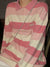 Pink Striped Oversize Long Sleeve T-shirt