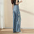 Indie Embroidery Straight Loose Jeans