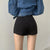 Korean Aesthetic Black Mini Skirt