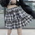 Egirl High-waisted plaid skirt