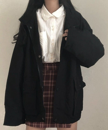 Aesthetic Basic Jacket - Coats & Jackets