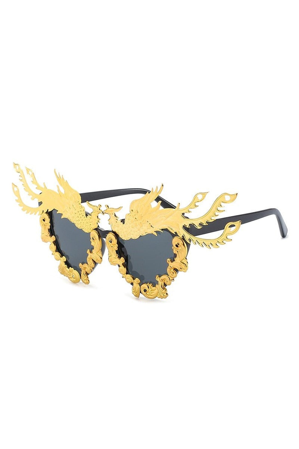 Aesthetic Party Dragon And Phoenix Sunglasses - Sunglasses