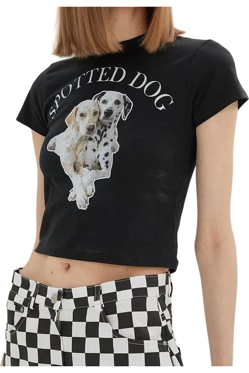 Aesthetic Spotted Dog Crop Top - Crop Tops