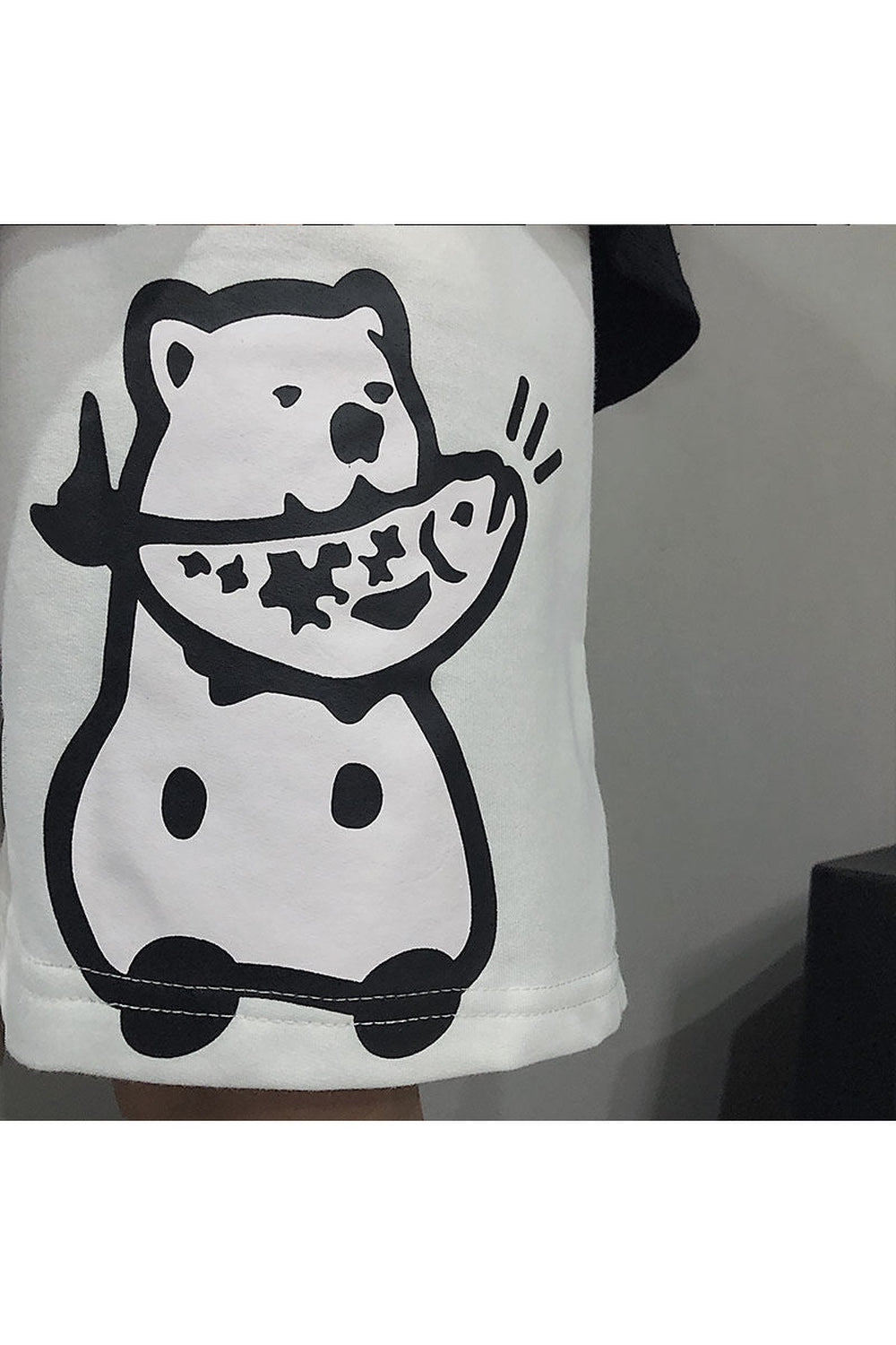 Alt Bear Print Shorts Shoptery