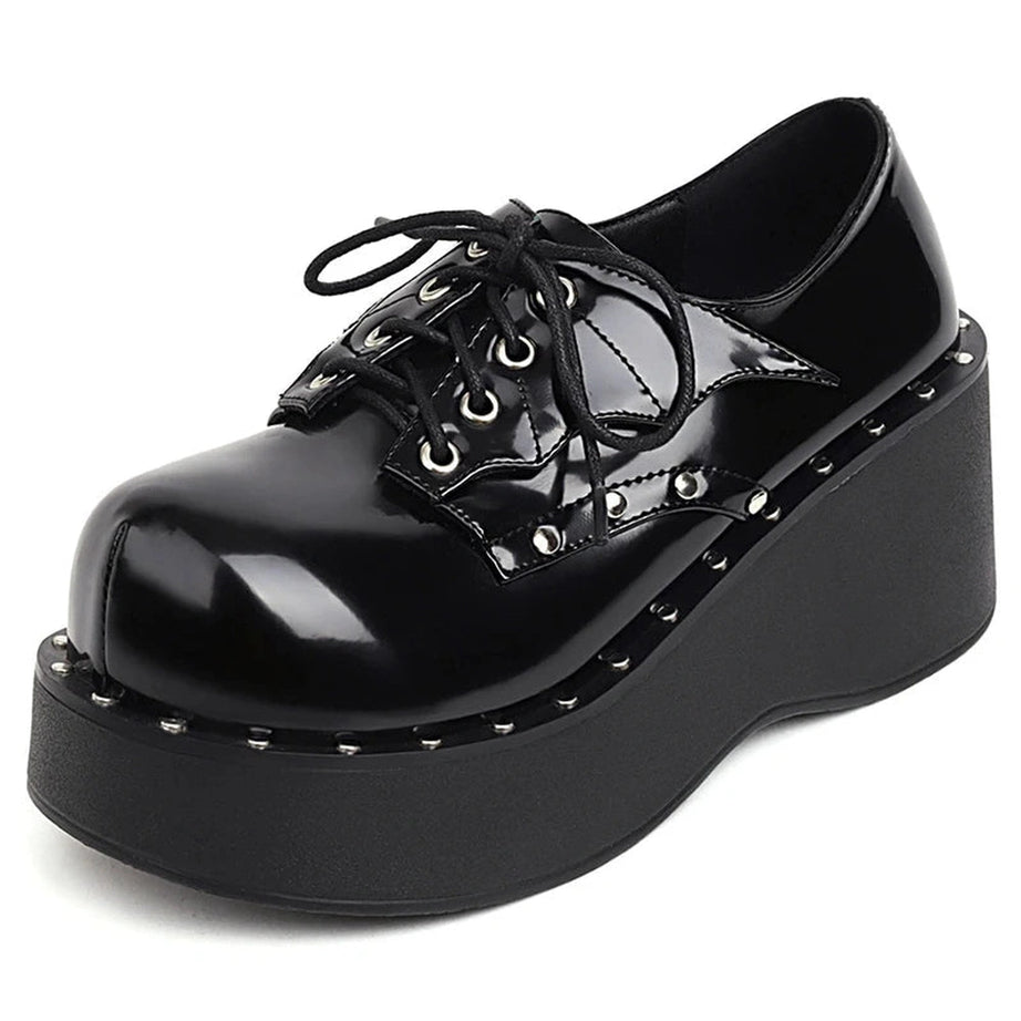 Alt Black Rivets Ankle Boots Black Shoptery
