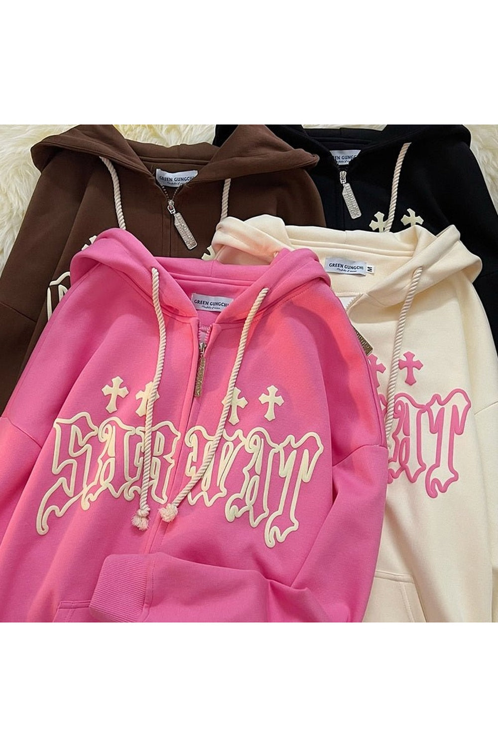 Fall Alt Cute Zip Up Hoodie Shoptery