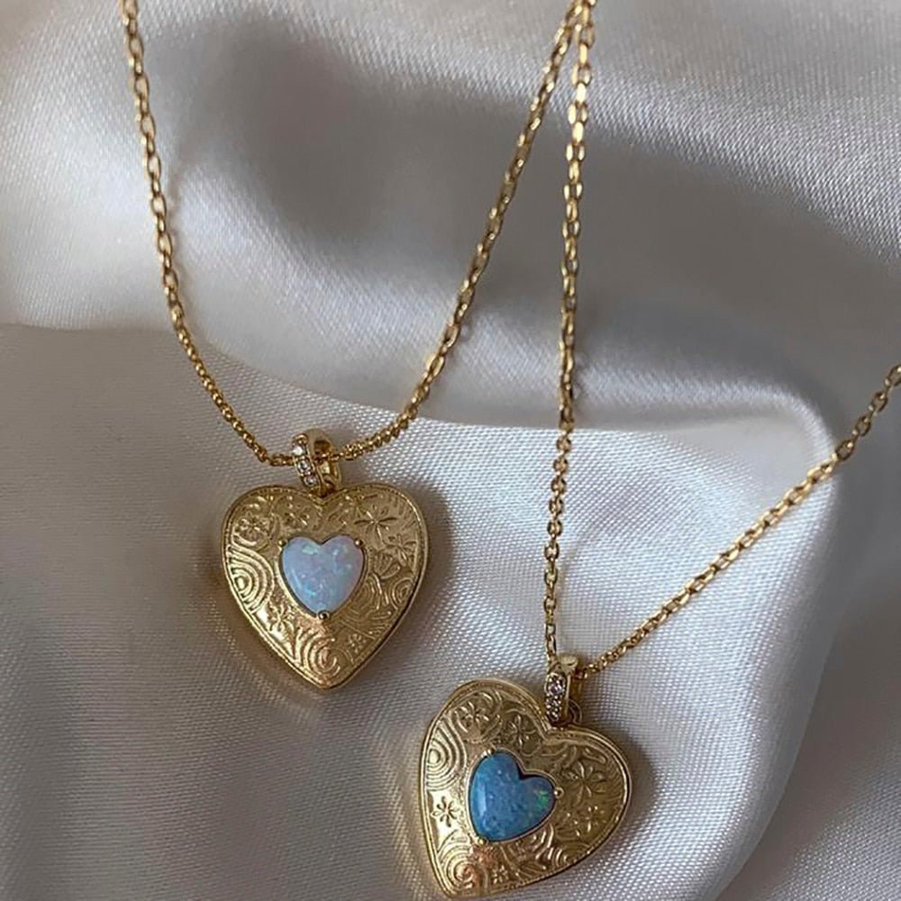 Alt Heart Locket Necklace - Necklaces