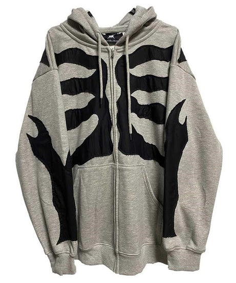 Alt Skeleton Oversized Hoodie - Hoodies