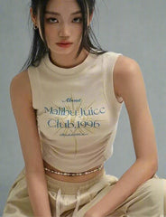 Acubi Spring Print Shirring Top Beige Shoptery