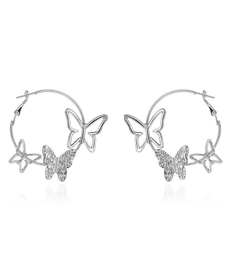 Alt Style Butterfly Shaped Earrings - Earrings