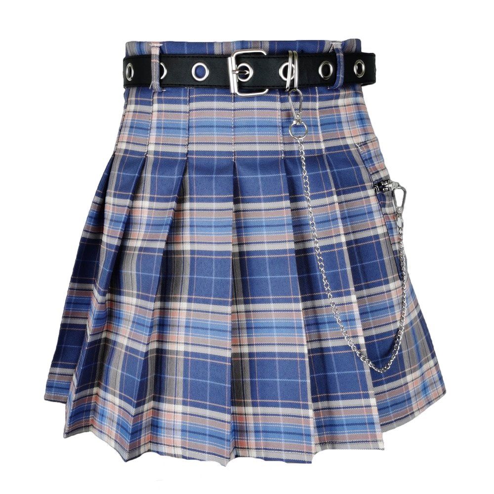 Alt Style Pleated Skirt - Skirts