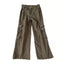 American Style Brown Cargo Pants Brownish-green Shoptery