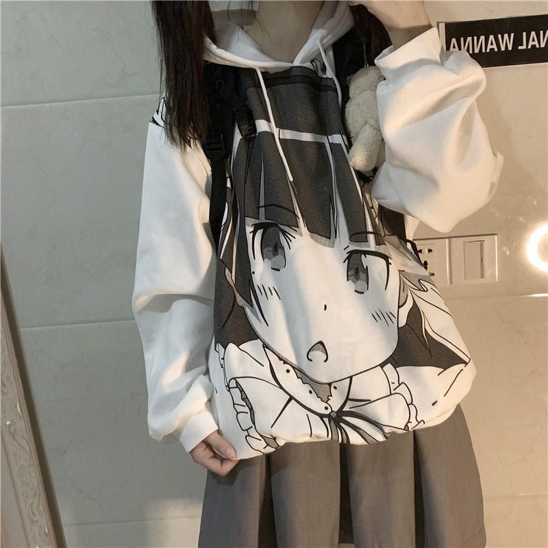 Anime Long Sleeve Sweatshirt - Sweatshirts