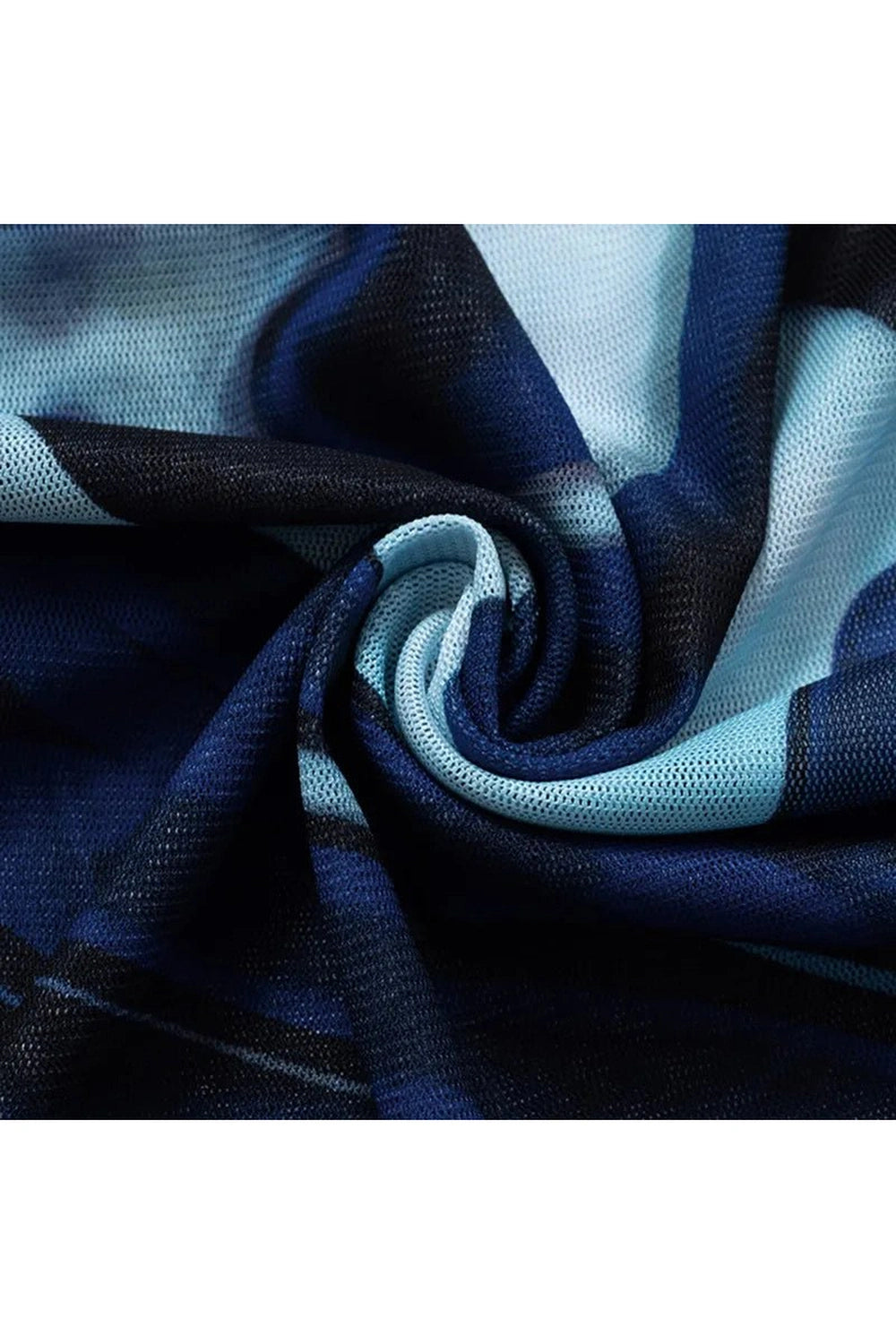 Aqua Swirl Crop Top Shoptery