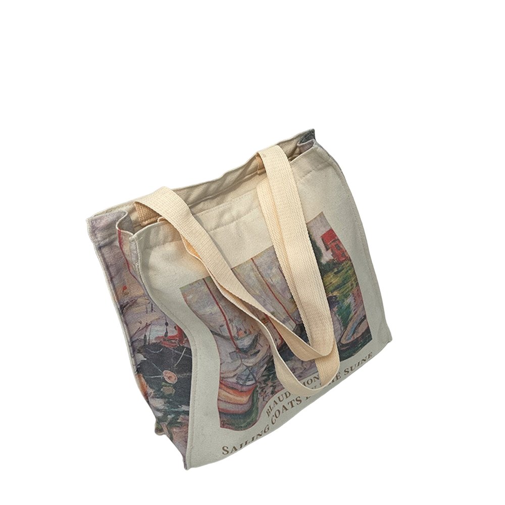Art Hoe Retro Flower Shopping Bag - Bags