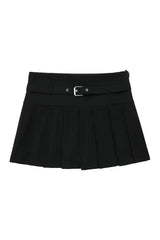 Retro Autumn Chic Short Zipper Skirt Black Shoptery