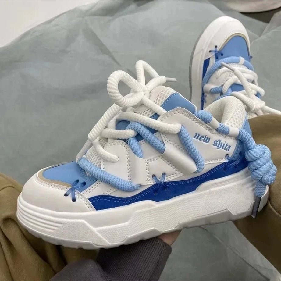 Kawaii Azure Wave Sneakers Shoptery